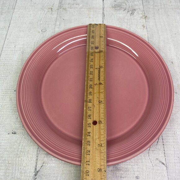 Nancy Calhoun DARK ROSE Japan Solid Color 8" Smooth Stoneware Salad Plates Set 5 - Picture 13 of 16